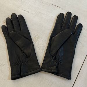 Black Leather Gloves NWOT